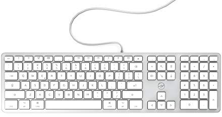 Mobility Lab ML302966 - Clavier ultra slim pour MAC, design élégant et ultra fin QWERTY US International – Filaire – Silver - 437 x 120 x 22mm - QWERTY US International