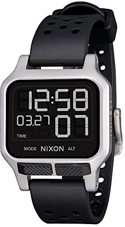 Nixon Unisex-Erwachsene Digital LCD-Digitalmodul Uhr mit Silikon Armband A1320130-00
