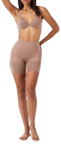 SPANX SPANXsculpt OnCore Mid-Thigh Shorts, Cafe Au Lait, S