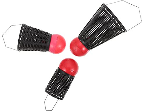 ifundom 3 x Angelköderkäfig, Badminton-Form, Angelkörbe, Köderwerfer, Angel-Futterspender, Köderkäfig, Outdoor-Angelzubehör