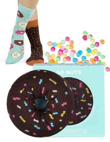 soxo Donut Socken Damen Geschenke Für Frauen Lustige Geschenk Bunte Damensocken 35-40 Blau 1 Paar