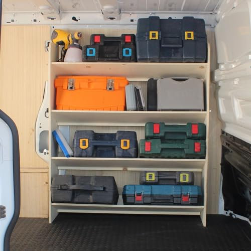 VANIFY - Kompatibel mit Opel VIVARO L1 und L2 2014-19 Fahrzeugeinrichtung Fahrzeugregale, Werkzeugkasten-Regal