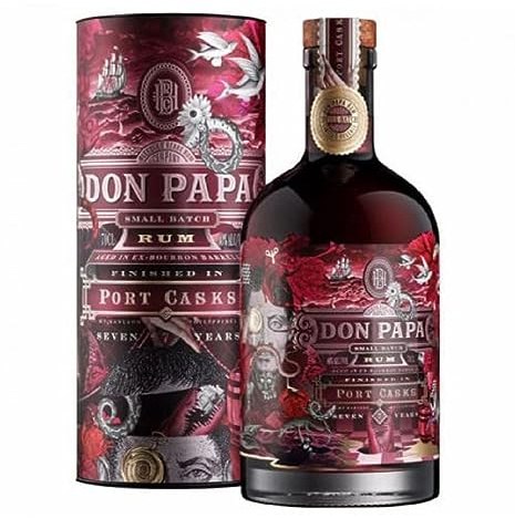 Don Papa Rum 7 Years Old Port Casks 40% Vol. 0,7l in Geschenkbox
