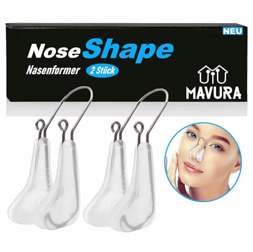 NoseShape Nasenformer Nose Shaper Clip Nasenlifterclip, Nasenclip Nasenheber Beauty Clips Silikon Nasenbrücke Nasenklammer