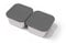monbento - MB Side Small - 2er Set kleine Lunchboxen Edelstahlfach mit hermetischem Deckel - Herausnehmbare Edelstahlbox für elektrische beheizbare Lunchboxen - Ideal für die Arbeit/Büro - Grau…