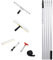 Teleskop Fensterputzer Set Alu Teleskopstange 1.2m/1.5m/2m/3m/4m/5m Gummilippe Fensterwischer Glasreinigungswerkzeuge Teleskopstiel für Fensterwischer (5m)