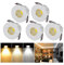 Mini Deckenspot Schrankbeleuchtung, 5 Pack Klein Mini LED Einbaustrahler, Dimmbare Unterbauleuchte Küche Led, Led Vitrinenbeleuchtung Spots für Weinschrank/Schrank/Küche/Wohnzimmer