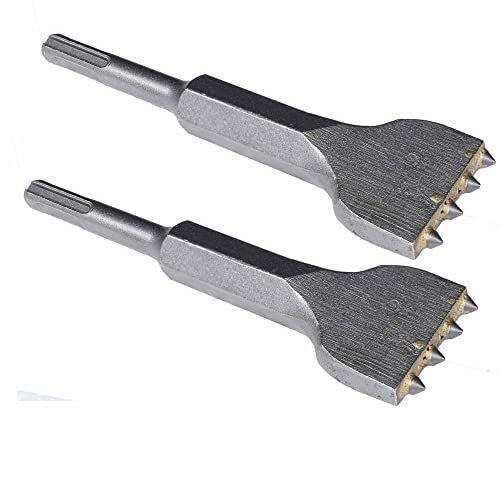 ACTINTOOL 6 1/8 in. x 1 1/2 in. SDS Plus Mortar Raking Chisel, Mortar Joint Removal SDS Plus Chisel Bit, SDS Plus Tuckpointing Tool(Pack of 2)