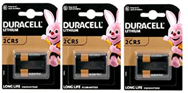 3X Duracell 245 2CR5 Lithium (3 Blister Packs of 1 Battery) 3 Batteries