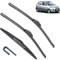 Scheibenwischer vorne und hinten, Set, kompatibel mit Hyundai I10 MK 1 2007–2013, Windschutzscheibe, Windschutzscheibe, Fensterbürsten, 22 Zoll, 16 Zoll, 12 Zoll