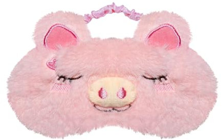Augenmaske, Ynaice 3D Süße Schweinchen Schlafmaske Neuheit Lustig Weiche Augenmaske Abdeckung für Erwachsen,für Reisen, Nickerchen(Rosa,Schweinchen)