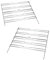 JCSPARES® - Kit 2 Pz - Destra Sinistra - Griglia Binario Guida Per Ripiani E Accessori Per Forno 310 x 320 mm Compatibile Con Whirlpool
