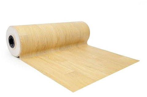 GIURI TESSUTI - Pavimento in PVC - Rivestimento per superfici in Vinile Impermeabile con texture Antiscivolo e supporto in Schiuma ad Alta Resilienza (AL METRO, DARSY WARM)