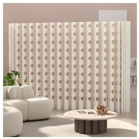 Raumteiler Leichte Raumtrennwand, Trennwand Aus Papier Zur Raumtrennung, Trennwand Zur Raumaufteilung, Für Büro, Freizeitbereich, Restaurant(3.28~6.56x5.9ft)