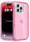Follaroma for iPhone 14 Pro Max Case, Heavy Duty Shockproof Protection Phone Cases, Durable 2-Layer Transparent Protective Cover Compatible with iPhone 14 ProMax (6.7 inch), Crystal Pink