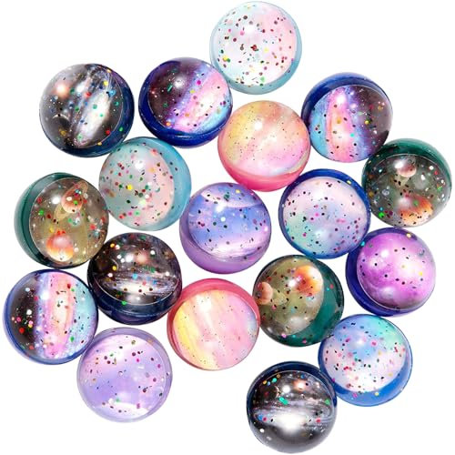 Flummies für Kinder, 30 Stück Flummi Planeten, Flummies Leuchtend, Weltraumthema Springball, Geschenk Kindergeburstag Mitgebsel, Gummibälle Kleine Set für kinder, Give Aways Partygeschenke (32mm)