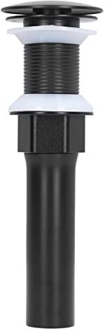 Lybunair Tapón de drenaje redondo para fregadero con cesta de filtro, accesorio de baño de acero inoxidable de cobre para uso doméstico