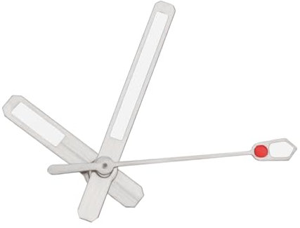 eMagTech 1 Juego Manecillas de Repuesto para Relojes Color Plateado Compatible con Seiko 6105 Compatible con Seiko Movements NH35 NH36 7S26 7002 Kit de Reparación de Relojes