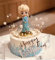 KSHGTB Frozen Cake Toppers,3PCS Elsa Figurine with HAPPY BIRTHDAY & Pearl Crown,Frozen Party Decorations,Princess Cake Toppers for Kids Birthday,Baby Shower,Table Decoration Collectible Supplies