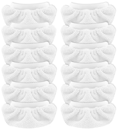 WOKEEPOW 12 Universal Mikrofasertücher für Handdampfreiniger | Dampfreiniger Ersatztücher Handgerät Zubehör Microfiber Cloth, Handdampfreiniger Mikrofaser Ersatzbezug Tücher