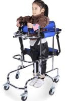 SULQING Arthritis Rollator Mit Armauflage Für Kind Höhenverstellbare Rollator Für Kinder Mit Zerebralparese - Geeignet Für Körpergröße 31-47, Rehabilitation Stehgestell Gehhilfe Für Behinderte