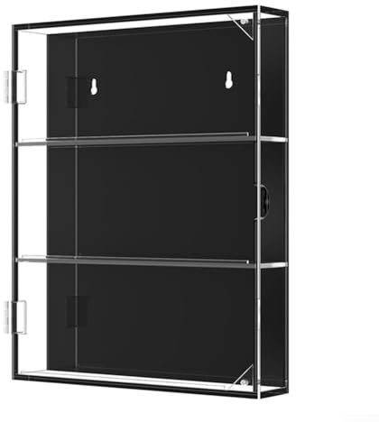 Volakebeing Acryl-Vitrine, Wandmontage, staubdicht, Vitrine, Organizer, Aufbewahrungsbox für Baseball, Basketball, Hockey, Erinnerungsstücke (A)