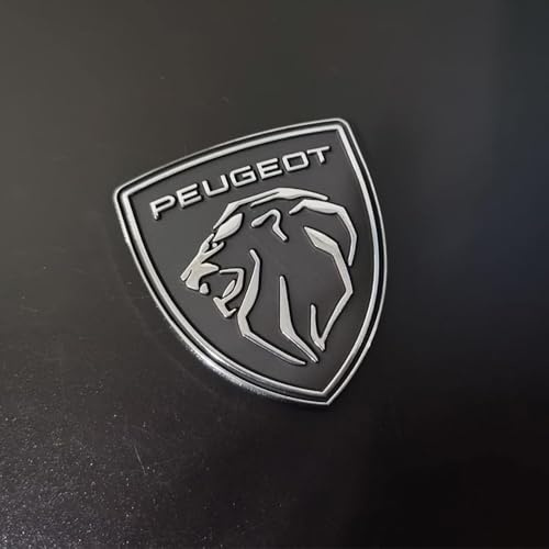WQIUTT Auto Emblem für Peugeot 508L 4008 5008 308 2008,Logo Badge Aufkleber Sticker Kofferraum Aufkleber Sticker Fahrzeug Front Kühlergrill Styling Karosserie