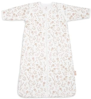 Jollein Baby Sleeping Bag - 90 cm - Cotton - 2.5 to 3.5 TOG - Detachable Sleeves - Oeko-TEX Certified - Baby Sleeping Bag - Winter Sleeping Bag - Also for Spring & Autumn - Bloomy Print