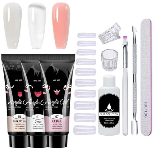 Gel d'Extension d'Ongles Manucure, Outil Soin Pieds-Mains