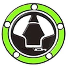 Motorrad-Tank-Aufkleber Für, Für Ninja, Für ZX-10R (2019–2021), Tank-Pads, Emblem, Abzeichen Rutsch Aufkleber(GRÜN,X-3)