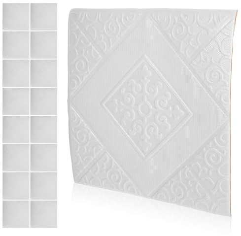 POPETPOP 3d Selbstklebende Ziegelwand Tapete 35x35cm Xpe Wandpaneele Wasserfest Staubdicht Wohnzimmer Schlafzimmer Akzentwand Dekoration