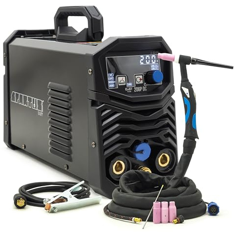 SPARTUS EasyTIG 206P DC WIG Schweißgerät Inverter - 200A Schutzgasschweißgerät mit Puls & Cold Weld - TIG Schweißmaschine für Edelstahl - Einzelgerät - Bestschweissen.de