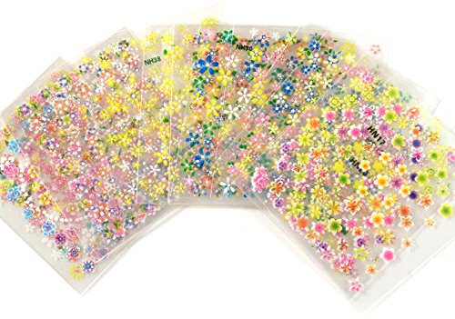 20 Sheets 3D Design Nail Art Sticker Tips Decal Flower Manicure Stickers New CREATE YOUR OWN NAILS