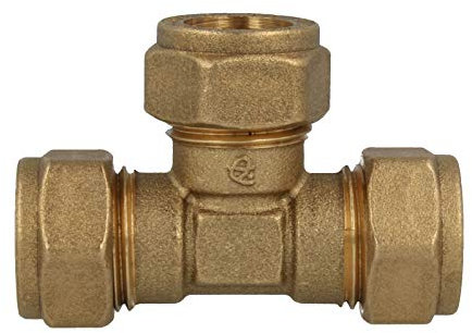 MS-Klemmringverbinder -841515-, Gerade T-Stück Verschraubung 15 x 15 x 15 mm