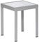 MERXX Balkonausziehtisch, Silber/grau, Alu/Glas, 65/130x65cm