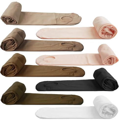 DANCEYOU Ballettstrumpfhose Tanzstrumpfhosen für Mädchen Kinder und Damen kein Loch Weiß XL