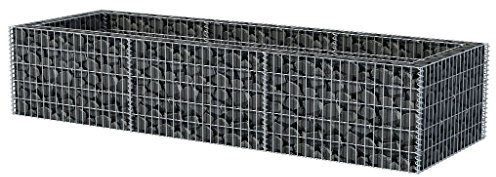 Festnight Jardinière à Gabion Acier