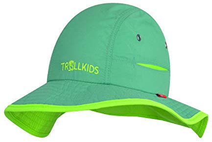 Trollkids Kinder Mütze Troll, Dunklegrün/Hellgrün, Größe Medium