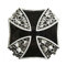 Westernranch Gürtelschnalle Buckle Eisernes Kreuz Iron Cross Totenkopf Skull Biker