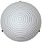 Onli - Plafón de cristal blanco, diámetro 25 cm, con motivo de círculos