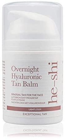Hyaluronsäure, Anti-Ageing und Balsam für allmähliche Bräune – 3-in-1-Gesichtsbräune, feuchtigkeitsspendend + straffend – Natürliche vegane Formulierung mit Jojoba- und Lavendelduft