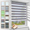 Zarnan Doppelrollo Klemmfix ohne Bohren Marmor 40x130cm(Stoffbreite 36cm) Duo Rollo Blickdicht Zebrarollo Rollos für Fenster ohne Bohren für Wohnzimmer Küche Büro lichtdurchlässig und verdunkelnd