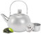 Tetera, Hervidor de Té de acero inoxidable 304 Brillo, Hervidor de Agua Estufa de Inducción, tetera marroqui con filtro, Color: Plata(1L)