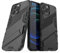 LOLFZ Case for iPhone 13 Pro Max, Armor Case with Stand Military Grade Protection Impact-Resistant Bumper Mobile Phone Cover for Apple iPhone 13 Pro Max (6.7 Inch) - Black
