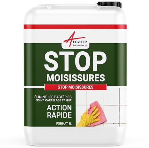 Anti moisissure mur salle de bain produit nettoyant - 1 L - ARCANE INDUSTRIES