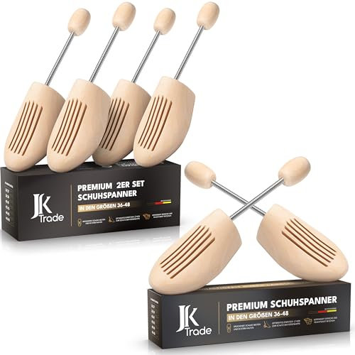 JK Trade® Embauchoirs de chaussures de qualité supérieure pour homme - En bois de lotus - Pour chaussures - Pour agrandir la forme - Pour affiner la forme - Tailles 36 à 48, Bois de lotus, 46-48