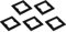 sourcing map Switch Surround Plate Wall Panel Decoration Single Gang Acrylic Black 110mm x 110mm for Home Office Pack of 5