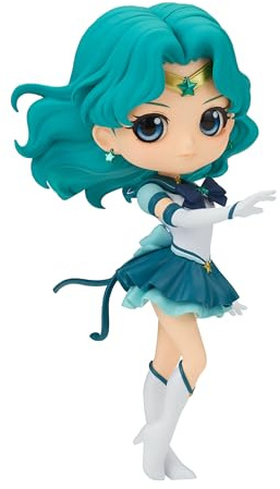 Banpresto Figur Q Posket Eternal Sailor Neptune Pretty Guardian Sailor Moon Cosmos The Movie (Ver.A) 14 cm BP88798P Mehrfarbig