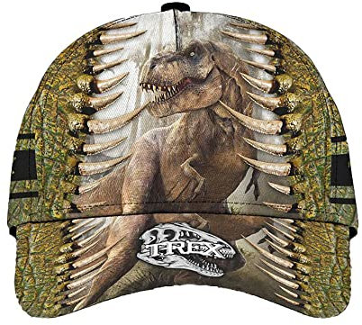 Unisex Snapback Kappe T Rex Wald Muster Grün Visier Hut Leicht Abwaschbar Baseball Cap Reine Farbe Baseball Kappe Mütze Für Reisen Wander Laufen