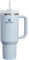 Stanley Quencher H2.0 FlowState Stainless Steel Vacuum Insulated Tumbler with Lid and Straw for Water, Iced Tea or Coffee, Smoothie and More, Glacier, 40 oz / 1.18 L
